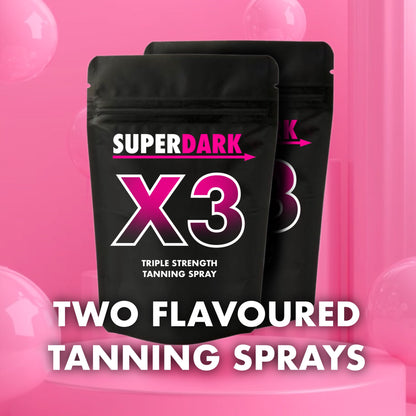 2 Triple Strength Flavoured Tanning Sprays